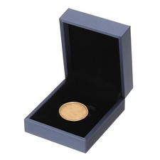 Coin Display Box, Coin Presentation Display Box Square Fit 33mm Coin, Blue