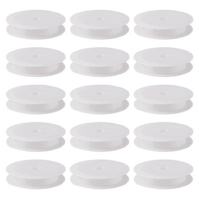 50Pcs Plastic Wire Spools 2.64'' Diameter Thread Bobbins for Beading Wire String
