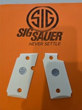 Sig Sauer P238 .380ACP / 9mm Kurz FAUX IVORY smooth Grips W/ SIG medallions 238