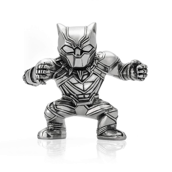 Royal Selangor Hand Finished Marvel Collection Pewter Black Panther Mini Figurin-image