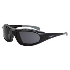 Crossfire 2761 Af Diamond, Safety Glasses, Anti-Scratch, Gray Lens, Black