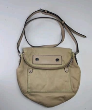 Marc Jacobs Preppy Nylon Crossbody Bag Beige Khaki Messenger Shoulder Purse