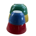 Pyrex Vintage Primary Colors Nesting Mixing Bowls Set Red Blue Green Yellow. USA