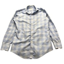Brooks Brothers Regent Non Iron Boys Youth Small S Gingham Check Blue White