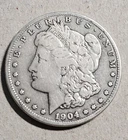 1904-S Morgan Silver Dollar Rare Key Date VF