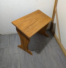 Vintage Solid Oak Wood Slant Top Tabletop Lectern Book Bible Stand Podium G34