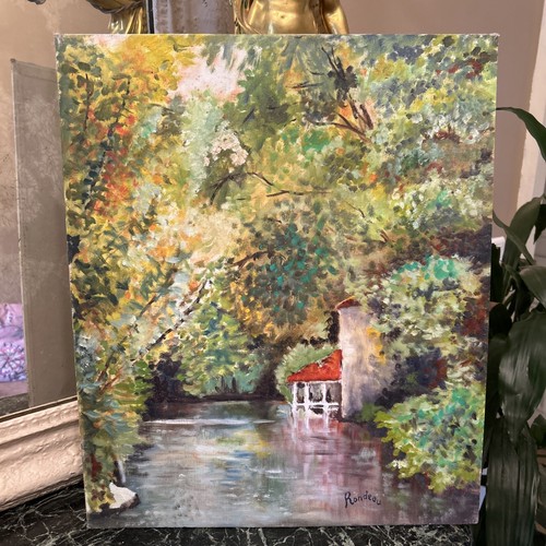 Tableau Huile Sur Panneau
