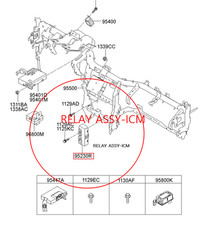 952304H125 GENUINE RELAY ASSY-ICM RELAY FOR KOREA H1 15-18