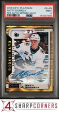 2018 O-PEE-CHEE PLATINUM ROOKIE AUTO SEISMIC GOLD ANTTI SUOMELA RC #/25 PSA 9