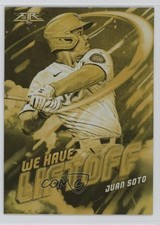 2021 Topps Fire We Have Liftoff Gold Minted Juan Soto #WHL-19 fp0