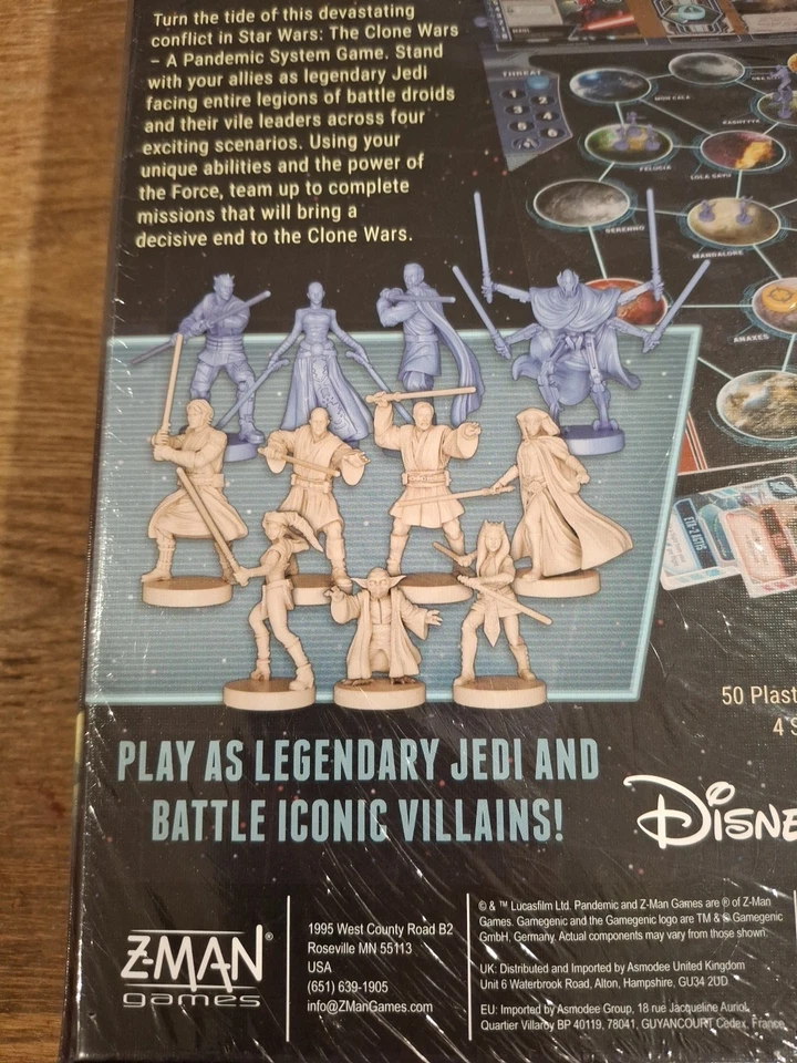 Star Wars the Clone Wars Board Game Pandemic Z-Man Games , Brand New Sealed - Image 4 of 4