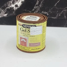 Minwax Gel Stain Honey Maple 1/2 PINT Interior Wood Veneer RUSTED CAN