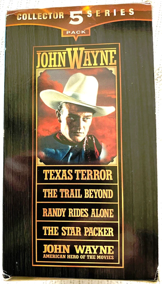John Wayne 5-Pack (VHS, 2002, 5-Tape Set) New videos are sealed. - Image 3 of 3