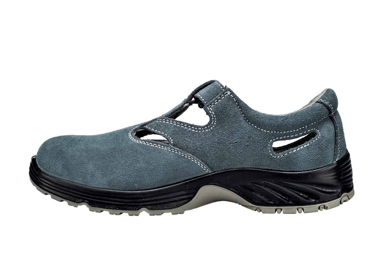 Sandale De Sécurité Avec Coque Acier S1 - Modèle 310S1, Cuir/textile, Pour Travaux Légers Ou Chantiers