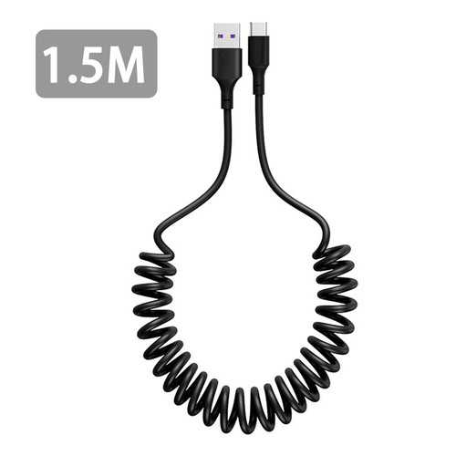 Adjustable USB Fast Charging Data Cable USB A to USB C Mobile Phone Charger Cord - Picture 17 of 19