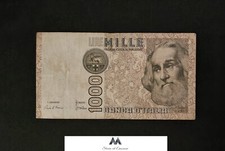 Banconote Italia 1000 Lire - coppia Montessori / Marco Polo