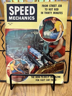 Speed Mechanics May 1953 Volume 1 Number 3 Retro Gearhead Garage Art Hot Rods