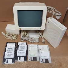 Apple IIC G090S Computer Monitor A2M405 Disk Drive  PwrSpply For A2S4000 VNTG