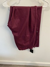 NEW Cherokee Luxe Scrub Bottom Pants WINE Size Small Modern Classic NWT NOS