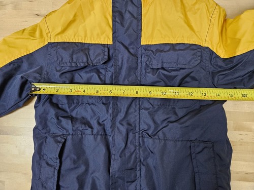 Carter's Hooded Fleece Lined Jacket SZ Boy Youth M 5 6 XS yellow navy stripesS - Picture 9 of 10