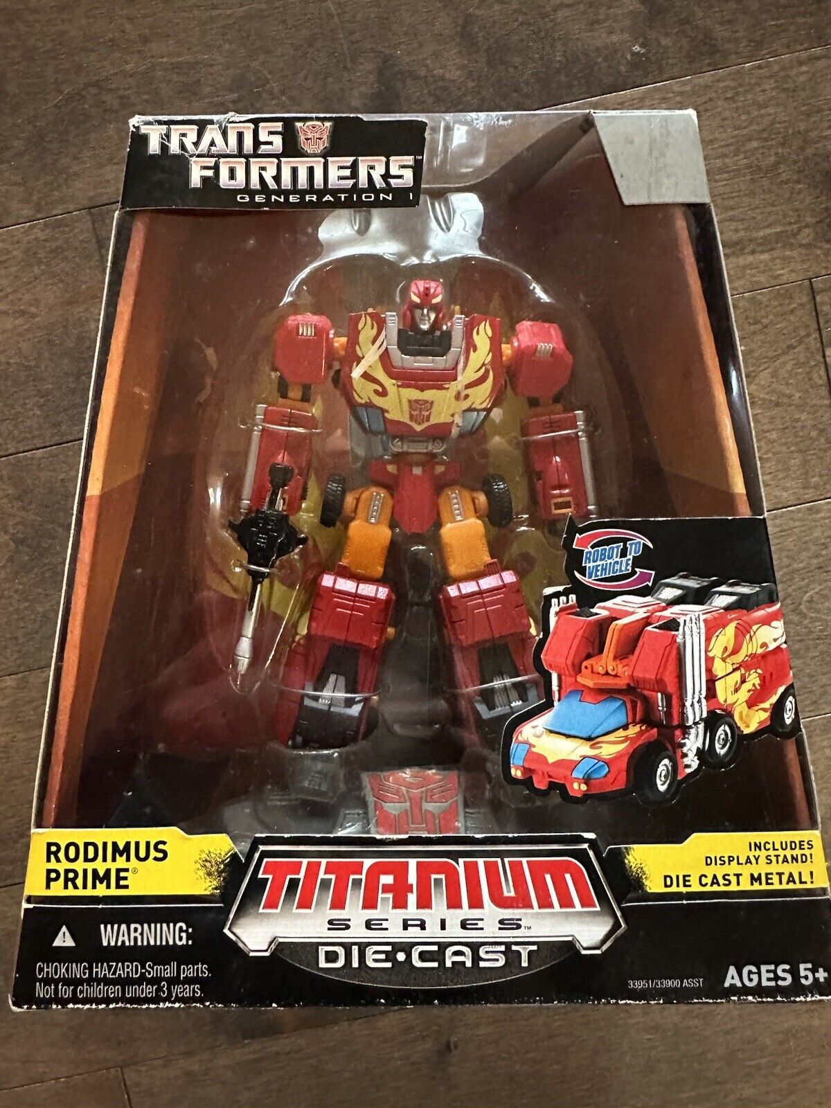 Transformers Hasbro Die Cast Titanium Series RODIMUS PRIME G1 Metal Hot Rod New