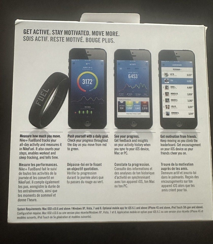 NEW Nike + Fuel Band/Gold Black S/P eBay