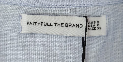 Faithful The Brand Frederikke Boilersuit Cornflour Blue XS/6 BRAND NEW w/TAGS - Picture 12 of 15