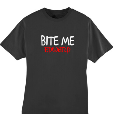 Bite Me Edward Twilight Movie Fan T-Shirt
