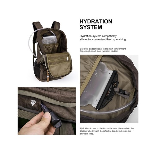 MOUNTAINTOP 40L Hiking Backpack Lightweight Travel Backpack for Men&Women Out... - Picture 4 of 10