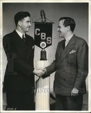 1939 Press Photo "All American-All Immigrants" CBS Radio Sterling Fisher (L)