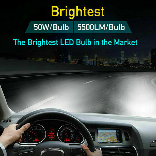 For 1999-2002 GMC Sierra 1500 2500 - Combo 6x LED Headlight + Fog Light Bulb Kit - Picture 7 of 16