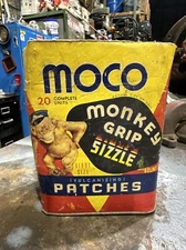 Vintage Moco Monkey Grip Beveled Patch Can, No Lid