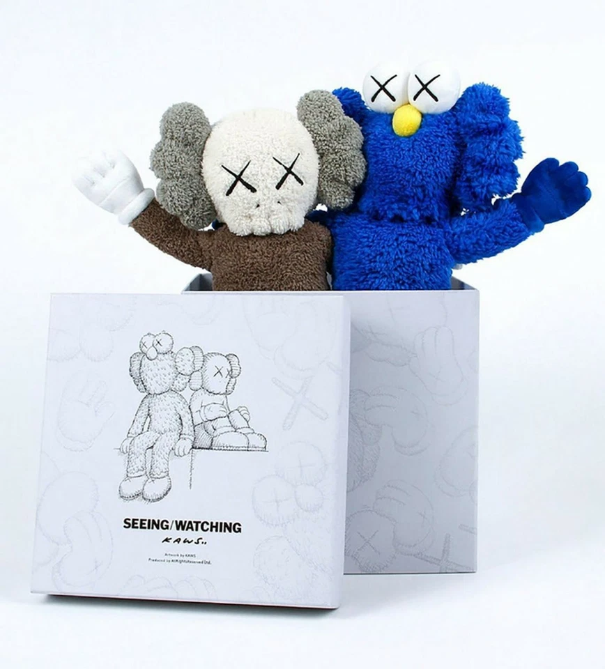 New in Box Kaws Seeing/Watching Limited Edition 16" Plush Sold Out - Image 2 of 4