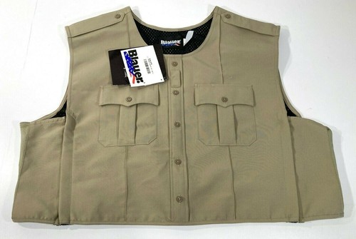 2XL TALL BLAUER 8470 WOOL BLEND ARMORSKIN VEST OUTER ARMOR CARRIER SILVER TAN - Picture 3 of 3