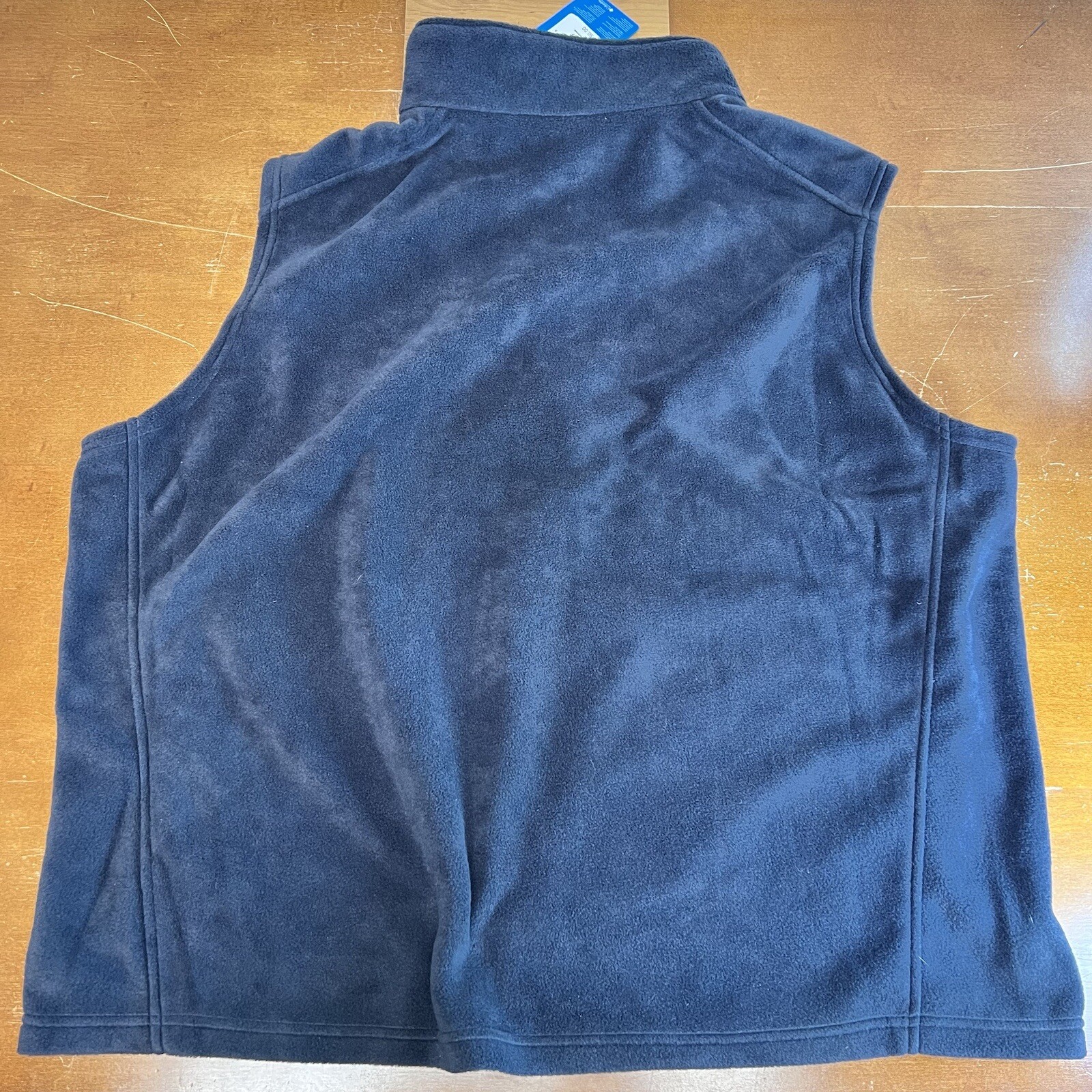 Columbia Vest Mens 3X Black Fleece Full Zip Sleeveless Gem