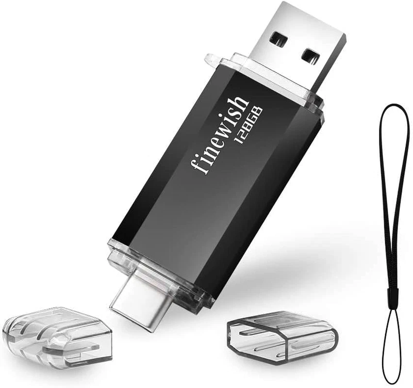 GEWEO Chiavetta USB 128 GB, 2 in1 Tipo-C e Pennetta USB, Pen Drive per Pc, Tablet...