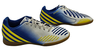 Adidas Predator Kids Soccer Cleats Boys US 4.5 Predito Blue Yellow G64953