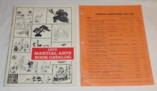 Rare Vintage 1972 Martial Arts Book Catalog & Book List Martial Arts Supplies Co