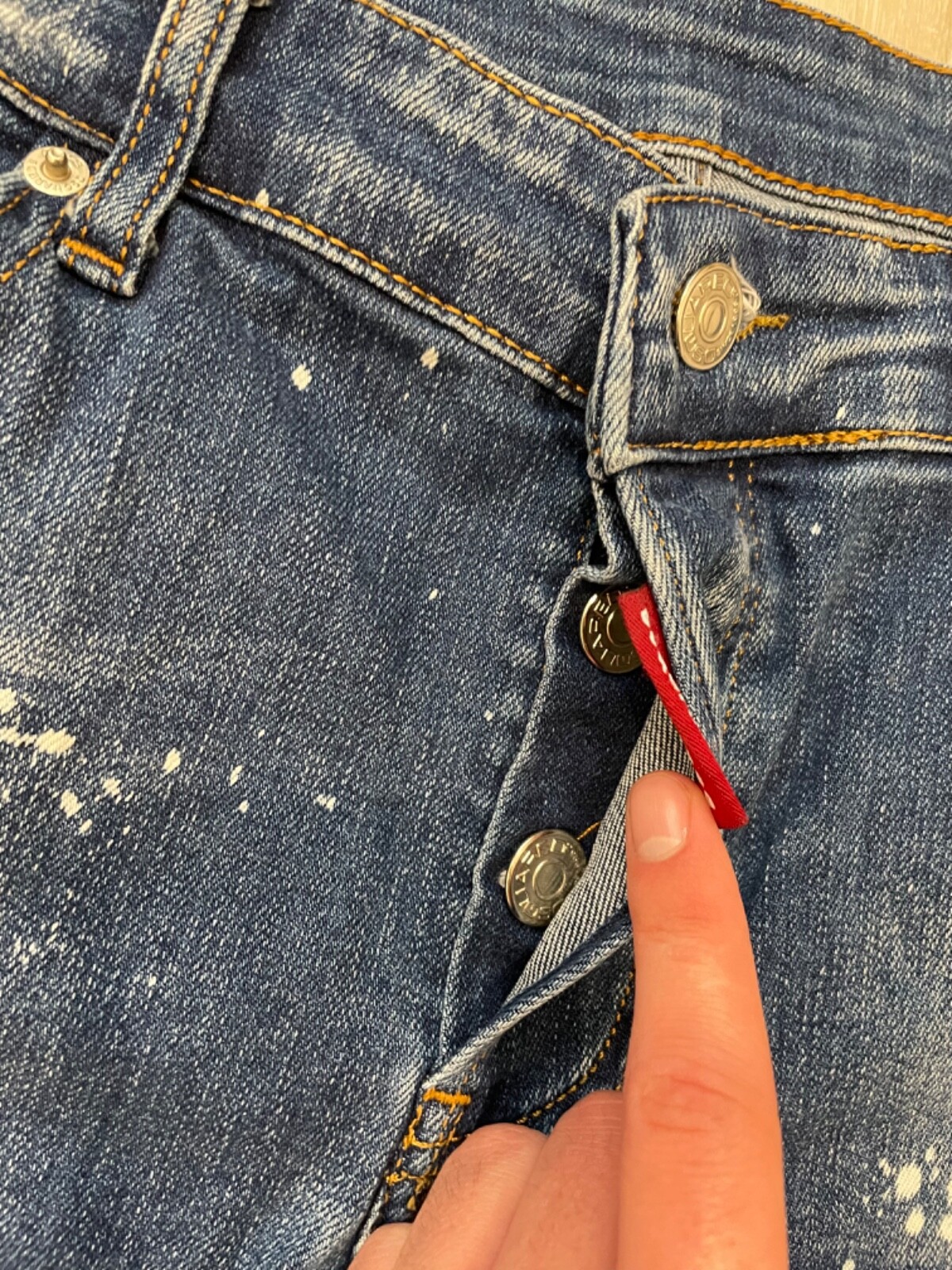 Dsquared2 Icon Paint Splatter Distressed Denim Jeans image 4