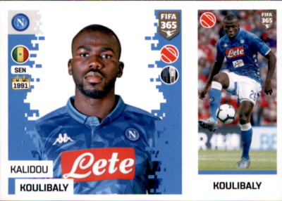 Panini FIFA365 2019 - Sticker 242 a/b - Kalidou Koulibaly - SSC Neapel