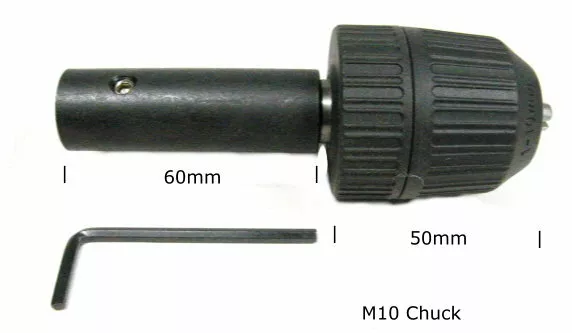 Bench Grinder 12.7mm Bore Adapter to 10mm Drill Chuck For 6