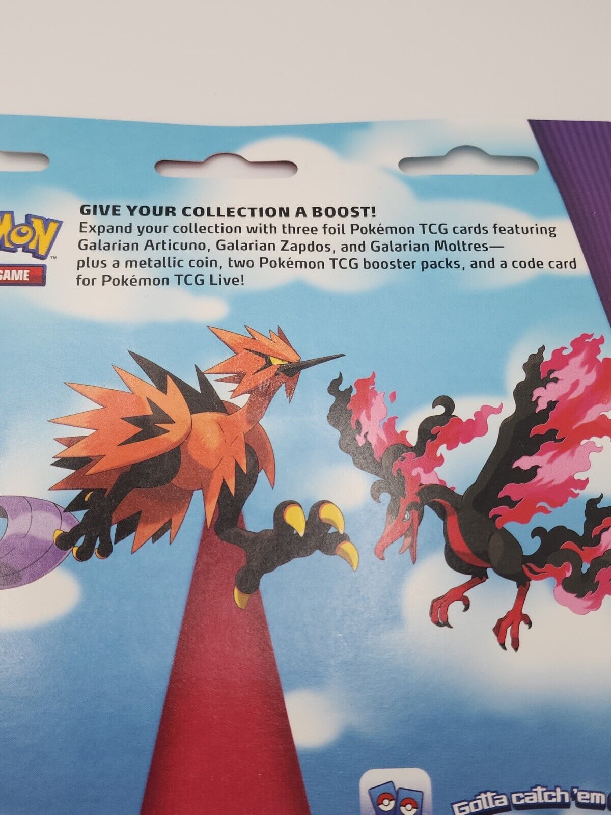 Pokémon TCG: Articuno, Zapdos & Moltres Cards with 2 Booster Packs & Coin