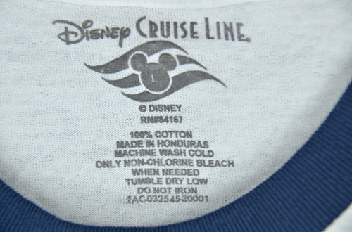 Camisetas Disney Cruise Line 2020 Norte de Europa Camiseta Blanca Talla L NUEVAS - Imagen 4 de 5