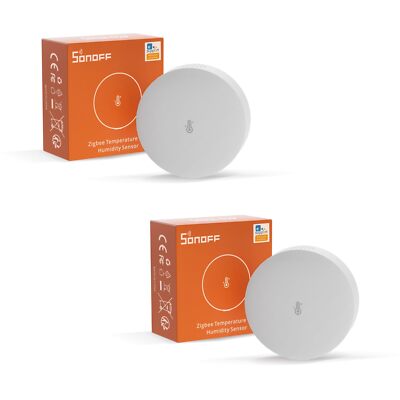 2Pack SONOFF SNZB-02P Temperature and Humidity Sensor Zigbee 3.0 Compatible Hubs
