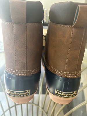 MENS BOOTS ADAM II TAN/ NAVY COLOR SIZE WEATHERPROOF 13M Weatherproof Vintage Adam II Duck Boots Mens 13M Tan Navy  main image 4