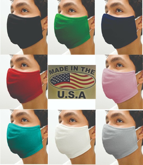 Cotton Face Mask Washable Reusable Cloth Soft Fashionable Women Men