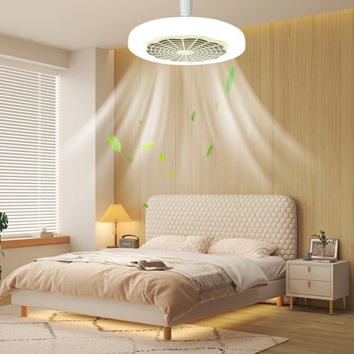 E27 Base Ceiling Fan Lamp Remote Control Small Ceiling Fan Light Timing 85-265V - Picture 4 of 13