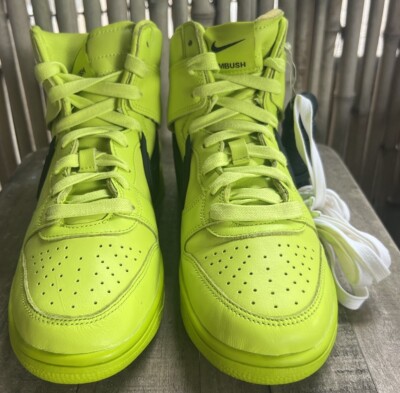 Nike AMBUSH x Dunk High Flash Lime CU7544-300 - Size 5.5 | eBay