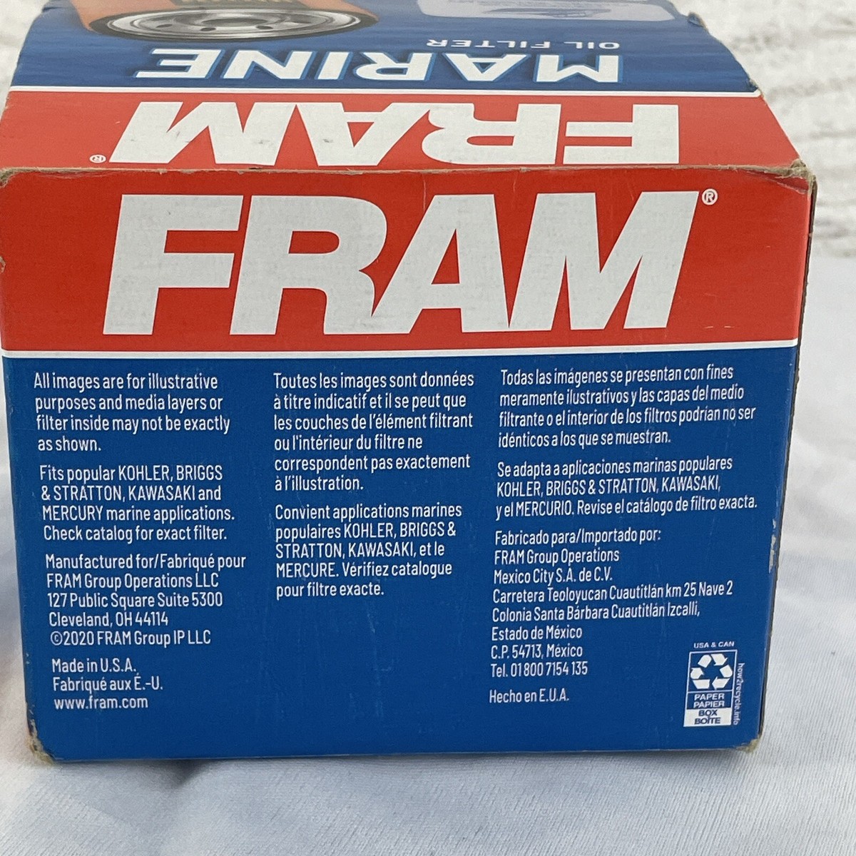 Fram Marine PH8873 Oil Filter Boat Watercraft Briggs &amp; Stratton Kohler  Kawasaki | eBay