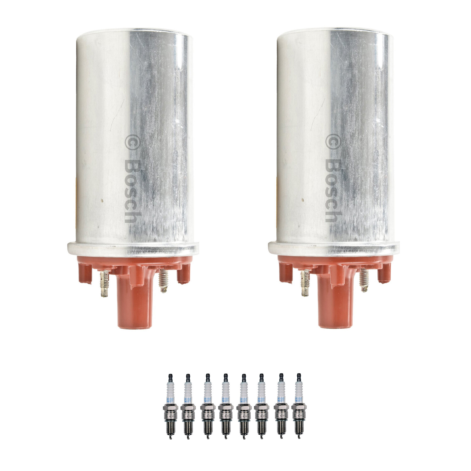 Bosch 2 Ignition Coil Denso 8 Platinum TT Spark Plug Kit For Porsche 928 5.0 V8